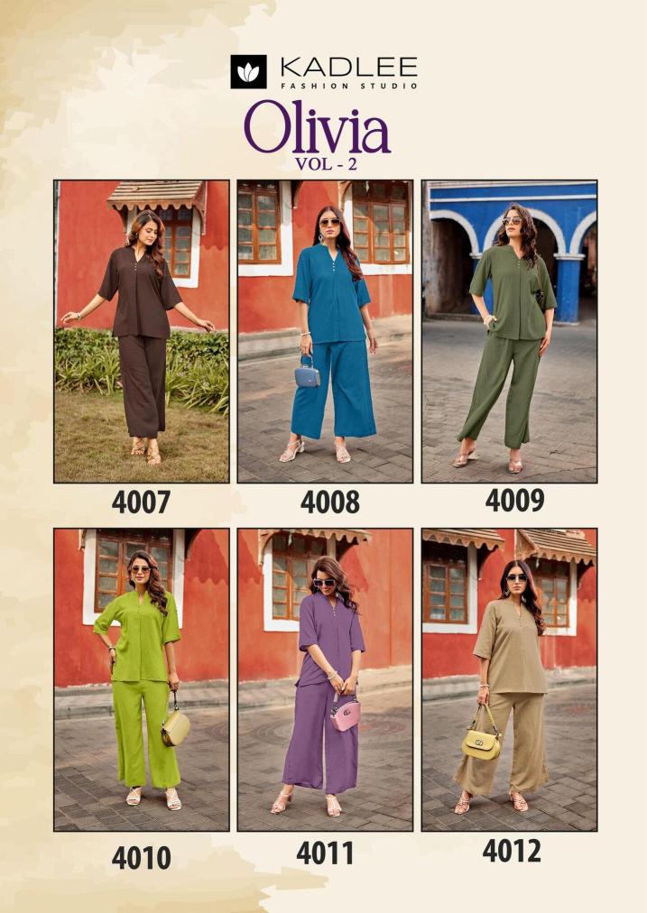 Kadlee olivia vol 2 coord set wholesale surat  - wholesale export